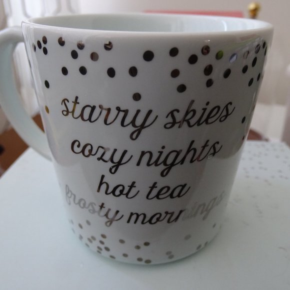 Indigo Starry Skies Cozy Nights Hot Tea Frosty Mornings Tea Set - Picture 2 of 6